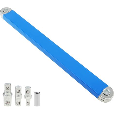Llave de extensión multifuncional con mecanismo de trinquete, diseñada para acceder a espacios reducidos. (1/5)