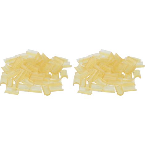 2 Perles Granulées Jaunes pour Extensions de Cheveux U Tip, Perles Thermocollantes Professionnelles pour Salon de Coiffure (1/5)
