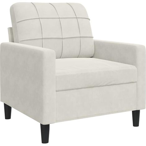 Maison Exclusive - Sessel Creme 60 cm Samt (1/5)