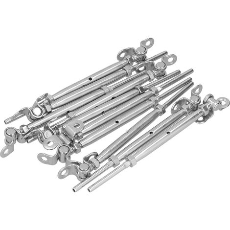 Kit de Garde-Corps en Câble Inoxydable Acier, Angle Réglable, Quincaillerie pour Rampe d'Escalier 3/16 (1/5)