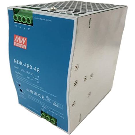 Fuente Alimentacion Carril Din 48vdc 480w 10a Meanwell  Ndr-480-48