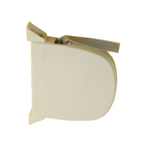 Enrouleur manuel pour volet roulant – Sangle 4,75m – Frein acier – Carter PVC blanc – Largeur sangle 13mm – Entraînement précis – Simu
