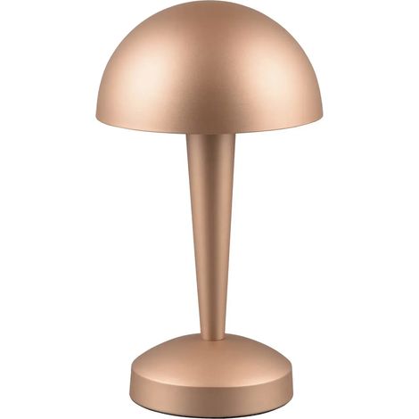 Lampe de table champignon métal brun tactile E14 RL (1/5)