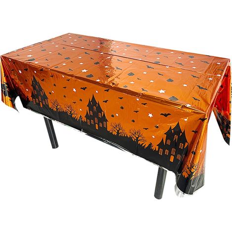 Halloween Tischdecke, rechteckige PE Tischdecke für Partys und Deko – ideal als Geschenk für Halloween-Fans (1/5)