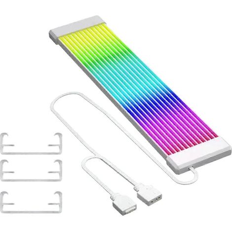 Câble d'alimentation ARGB 5 V 3 broches pour carte mère PC RGB GPU 8/24 broches, rallonge d'alimentation pour ordinateur (1/5)