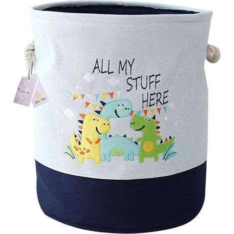 Panier à linge pliable grande boîte de rangement en tissu panier à linge débris vêtements sales panier spécial dinosaure (1/2)