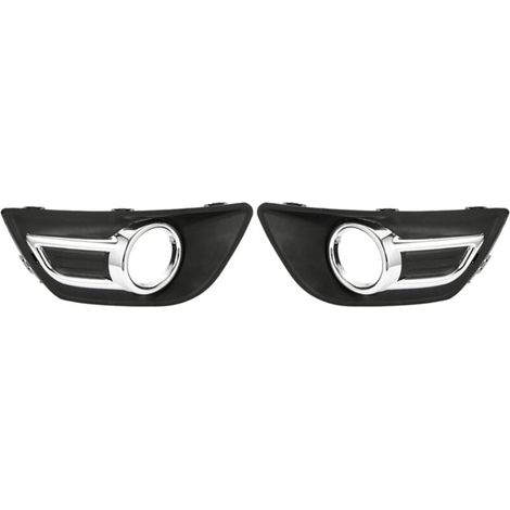 Paire Couvercle Phare Antibrouillard Chrome Pour Citroën C4 2008 2011 Pare Chocs