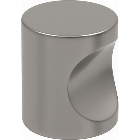 10 PULSANTI PER MOBILI IN ALLUMINIO (Z.M.K) CON TOCCO CILINDRICO COLORE: ARGENTO SATINATO (4 Misure)  Argento - 15x24 mm