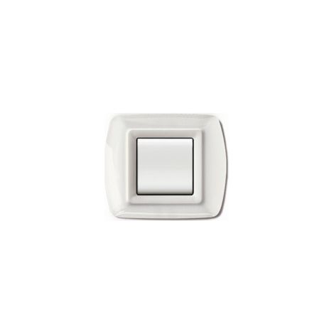 Placca Mylife 2 Moduli Bianco (Elettrocanali Cod. Ecl2982Wh)