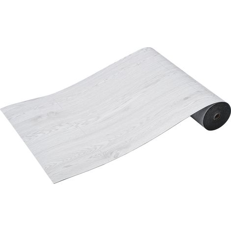 Mophorn Baldosas de Vinilo Autoadhesivas de 9900 x 600 mm, 1,5 mm de Grosor, Despegar y Pegar, Suelos de Bricolaje de Grano de Madera Gris Claro Fácil para Cocina, Comedor, Dormitorios y Baños (1/5)
