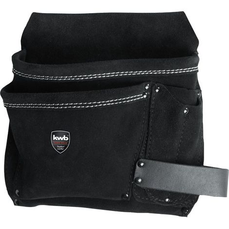 kwb Werkzeug-Gürteltasche großen und kleinen Taschen zum Tragen, aus Leder, Werkzeughalter, Werkzeug Organizer