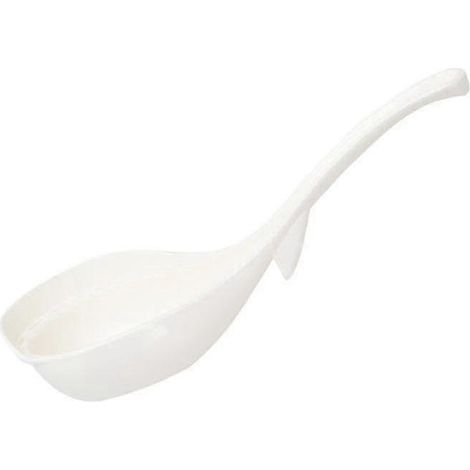 Cuillères en plastique à tête ronde, cuillères à soupe multifonctions, passoire en plastique épais, Soupwhite WDO