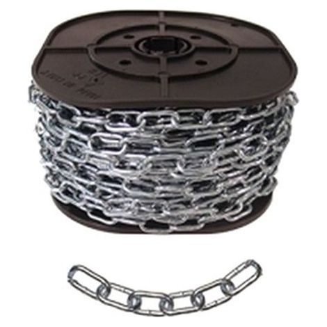 RIGAMONT CGB23 Catena Genovese Zincata in Bobina d.6mm 30m 360Kg carico lavoro colore Zincato