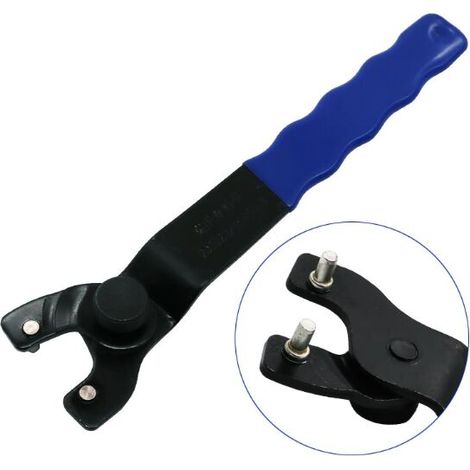 Clé Pour Meuleuse D'Angle, Disque De Rechange Pour Clé À Meuleuse, Clé À Goupille Réglable Pour Meuleuse D'Angle, Clé À Molette (1/4)