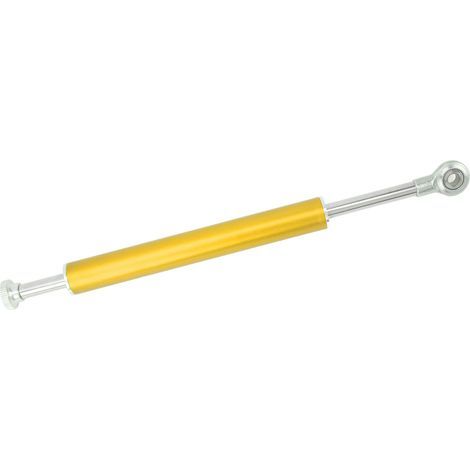 Tbest Amortisseur de Direction de Moto, Stabilisateur Universel Réglable en Aluminium pour la Plupart des Motos, Longueur de 330mm, Durable, Manipulation Douce (GOLD) (1/5)
