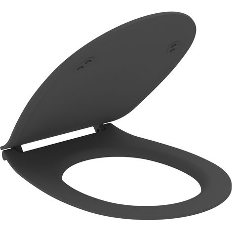 Mattschwarzer WC-Sitz mit Soft Close Technologie Ercos Kite BSKTEK0001  matt-schwarz