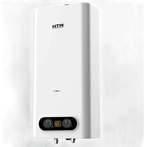 Chauffe-eau gaz butane 11L automatique – Tirage naturel – Affichage LED – Capteur de gaz et température – Dimensions compactes 330x679x213mm – ATH