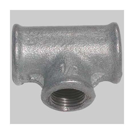 TEE RIDOTTO ZINCATO  11/4 x 3/4 x 11/4     MADE IN ITALY
