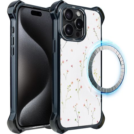 iPhone 15 Pro Max ibizu DropGuard Ultra Hülle mit MagSafe, Pastel Bloom, Wild Fantasy (1/5)
