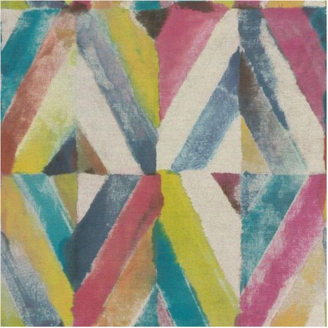Ethno Geo Diamond Multicoloured Wallpaper Paste The Wall Extra Washable Rasch