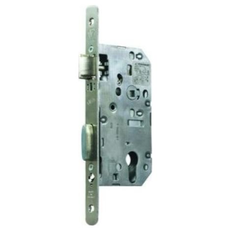 Serrure à larder D452 bec de cane axe 50mm bout rond inox sans gâche VACHETTE 22691000 (1/4)