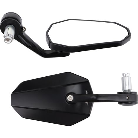 GOOFIT off-road motorcycle rearview mirror, side mirror, handlebar all-metal vehicle/electric vehicle reversing mirror (1/4)