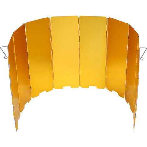 GARRYFIZH Pare-vent pliable pour réchaud à gaz 8 plaques, accessoire de camping en extérieur (jaune) (1/5)