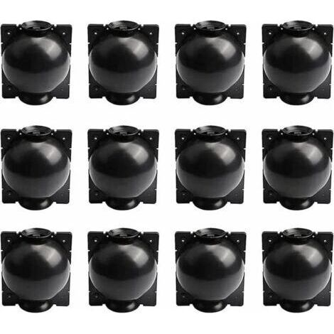 Dispositifs de propagation pour plantes - - Lot de 12 - Couleur noire - Forme ronde - Jardinage (1/4)