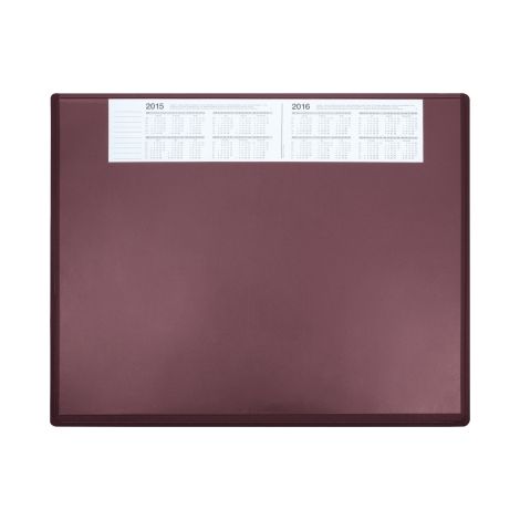 SOENNECKEN Schreibunterlage Soennecken 63 x 50 cm (B x H) mit Folienauflage Kunststoff bordeaux (1/2)