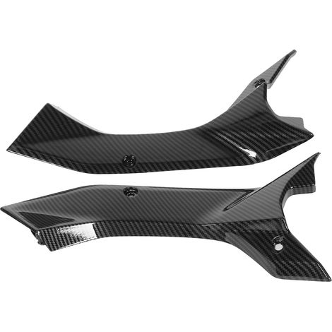 Cache latéral de conduit d'air style fibre de carbone, pièce de carénage compatible avec Yamaha YZF R6 2017-2020 (1/5)