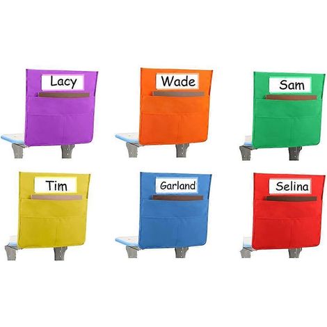 Stuhltaschen-Set, 6er-Pack Stuhlorganizer mit Tasche für den Kindergarten (1/5)