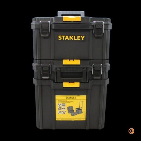 [NEUWERTIG] B-Ware Stanley Trolley-Koffer Werkzeugbox unbestückt 80l anthrazit 400x506x740mm (1/2)
