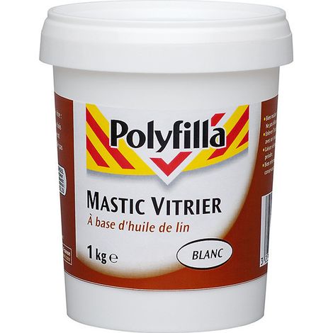 Masilla para vidriero blanca 1 kg 1402 - Polyfilla