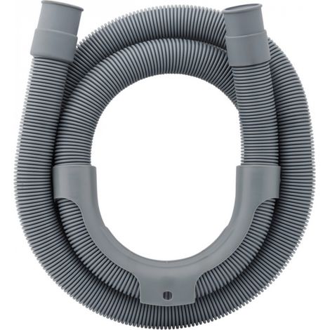 Tuyau de vidange, d'évacuation universel pour machine à laver, lave vaisselle - Gris - 1,5 m - Linxor (1/4)