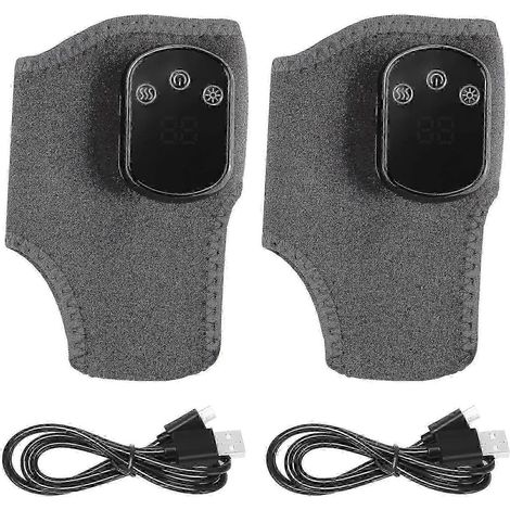 Appareil de massage des pieds Emsense 2025, triple thérapie pour soulager la douleur, sans fil et rechargeable, 5 niveaux de chaleur, lot de 2 (1/5)