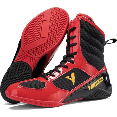 Wrestling Shoes for Men and Women, Sizes 39-47, Boxing Shoes with Non-Slip Rubber Soles, Lightweight and Breathable for Boxing, Kickboxing, Wrestling (1/5)