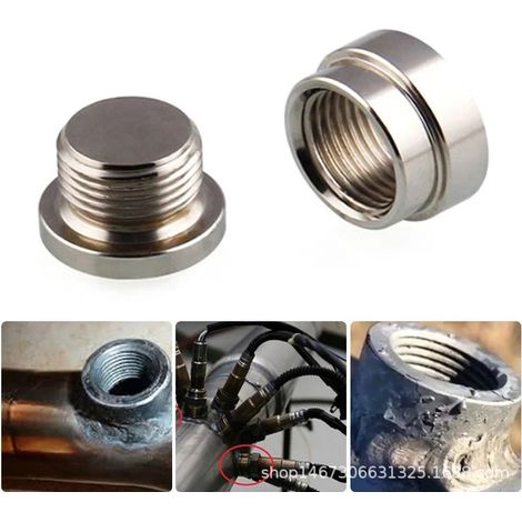 Kit d'outils pour pièces automobiles comprenant un nouveau bouchon de boulon soudé en métal, un écrou à large bande et un capuchon, adapté aux filetages M181,5.