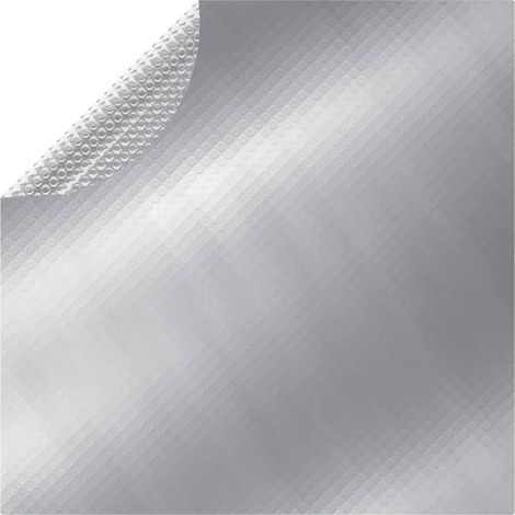 Poolabdeckung Silbern 417 cm PE