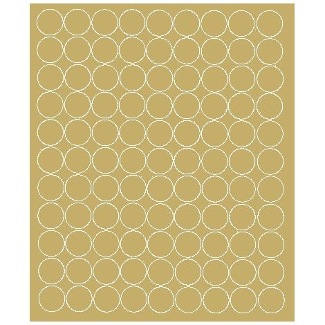 Adesivi circolari da 4 cm, adesivi circolari a pois, 99 pezzi, oro opaco