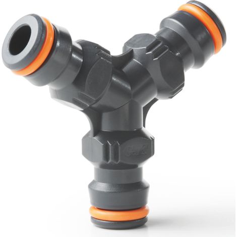 Ewuaqua Y-Stück 72046 3-Wege Verbinder aus Kunststoff, Gardena kompatibel