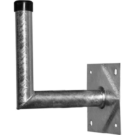 Support mural SAT acier A.S. SAT 24030 Distance au mur: 30 cm Adapté pour taille de parabole: Ø jusqu'à 100 cm argent