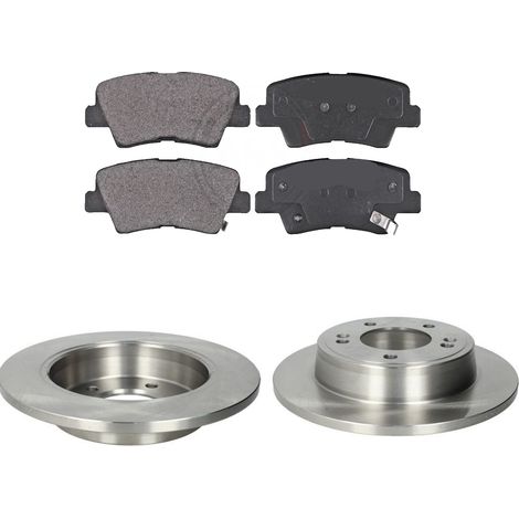 KIT FRENI POSTERIORI compatibile con KIA CEE'D , SPORTWAGON, PRO CEE'D (JD) - DISCHI + PASTIGLIE OEM: FDB4833 / 18203 , 18237 /SOSTITUZIONE DIRETTA/BASSA POLVERE/SILENZIOSO (1/5)