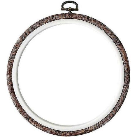 Cadre rond à broder DIY de 21 cm, outil auxiliaire de point de croix rétro (1/4)