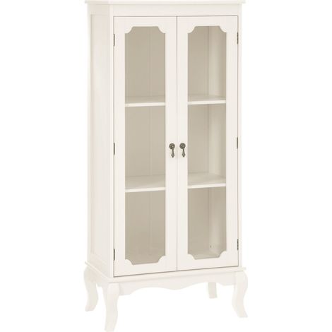 Interiors By Premier Elegant 2 Glass Doors Cabinet, Versatile Cabinet For Bedroom, Pendulum Carved Display Cabinet For Livingroom (1/6)