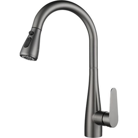 Matte Black Kitchen Faucet, Touch Kitchen Faucets with Pull Down Sprayer, Kitchen Sink Faucet, Matte Black (1/4)