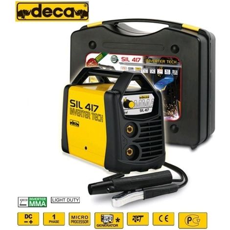 Saldatrice INVERTER ad elettrodo e TIG 170 Amp con valigetta e accessori Deca - SIL 417