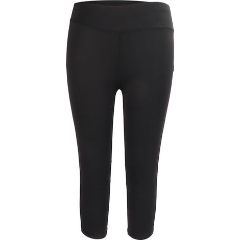 Legging sport femme taille haute noir - Pantalon yoga gainant ventre plat fitness running (1/5)