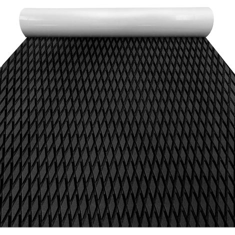 (Noir) 1150 x 310 mm, mousse EVA, tapis antidérapant pour planche de surf, texture diamant, convient pour les kayaks, les piscines, les skateboards (1/5)