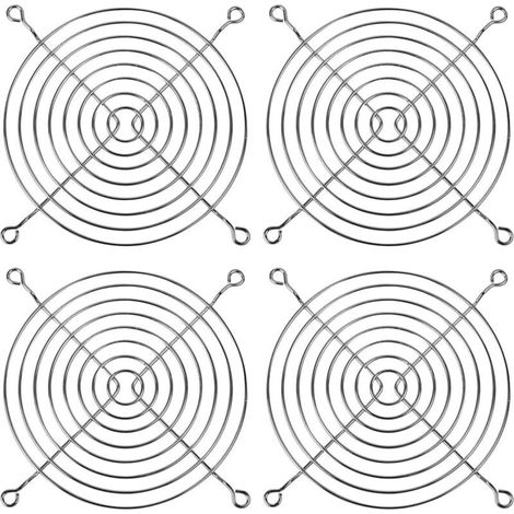 Grilles,4 grilles de ventilation, grille de ventilateur de 120 mm, grille de protection métallique, cache-ventilateur, ventilateur d'ordinateur (1/5)