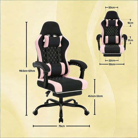 Chaise de massage douce pour gaming,chaise ergonomique pour ordinateur,chaise de bureau pivotante (chaise de bureau uniquement) (1/5)